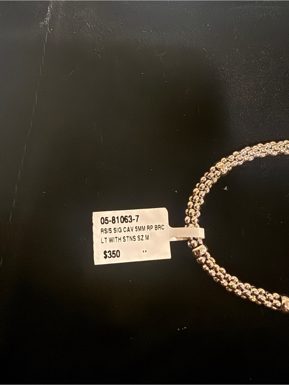 Lagos silver caviar bracelet - Picture 3 of 5